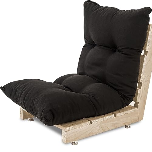 Futon Dobrável de Espuma Solteiro Preto 120x60cm - BF Colchões…