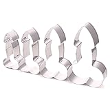 XYBAGS 4pcs Fun Shaped Cookie Cutters, Stainless Steel Naughty Bachelorette Party Gag Gift, Assorted Sizes
