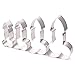 XYBAGS 4pcs Fun Shaped Cookie Cutters, Stainless Steel Naughty Bachelorette Party Gag Gift, Assorted Sizes