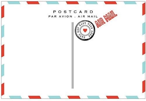 Air Mail Postcards - pack of 10
