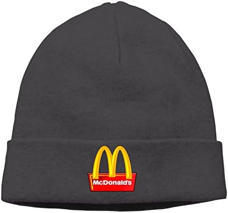 LETgogo Mcdonald Logo Adjustable Winter Knit Cap Beanie Cap Skull Cap For Unisex