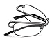 DOUBLETAKE Reading Glasses - 2 Pairs Readers with Belt Loop Zip Case - 1.75