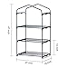 Worth Mini Greenhouse (All New) - New Metal Green Version with 3 Tier COLLAPSABLE Shelves - Best Greenhouse with ROLL UP Zipper Door Seedlings & Seed Propagation Plant Growing - 3 Year Guarantee