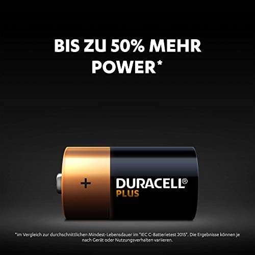 Plus C Baby Alkaline Batterien LR14, 4er Pack