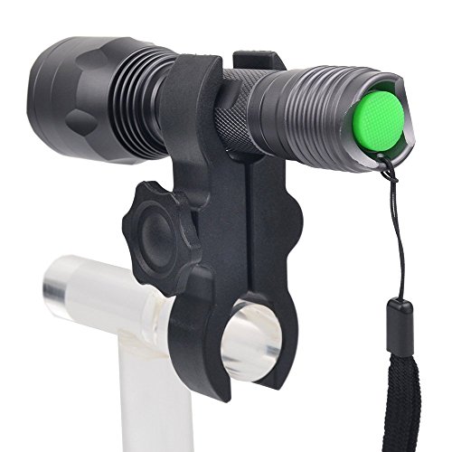 WINDFIRE S10 300 Yards 650 Lumen 3pcs Green LED Hunting Tactical Flashlight Long Range Hog Predator Varmint Green Hunting Gear Kit with Scope Mount, Pressure Switch, Rechargeable Battery and Charger - Thumbnail 5