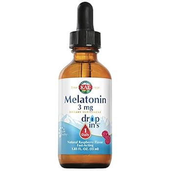 Kal 3 Mg Melatonin Raspberry Dropins, 1.85 Fluid Ounce