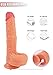 Thrusting Rotating Dildo Sex Toy for Women with 10 Vibration Modes 6 Thrusting & Rotating Actions for G Spot Clitoral Anal Stimulation, PALOQUETH Realistic Cock Vibrator Thruster,Strong Suction Cup