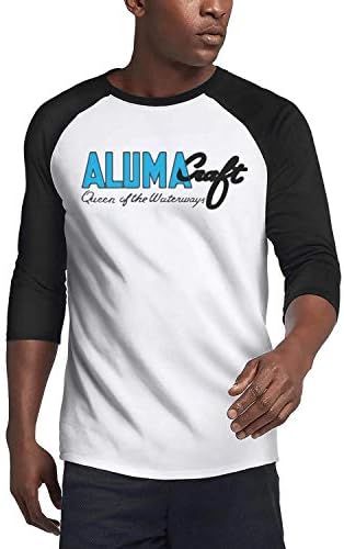 Cool Men's 3/4 Sleeve Raglan T-Shirts Family Cotton Premium Alumacraft-Logo-Queen-Blue- Baseball T-Shirts