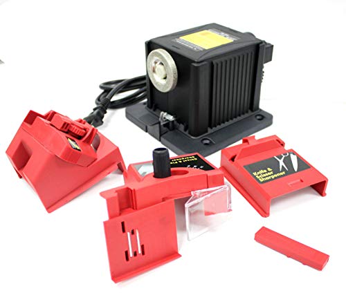 9TRADING Multi-Task Electric Knife Scissor Drill Bit Chisel Planer Sharpener 110V 65W