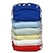 Charlie Banana Baby 2-in-1 Reusable Fleece Cloth Diapering System, Reusable and Washable, 6 Diapers and 12 Inserts, One Size, Boy