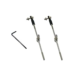 2PCS RC Boat Push Rod Kit Plastic Tie Rod Ends Ball