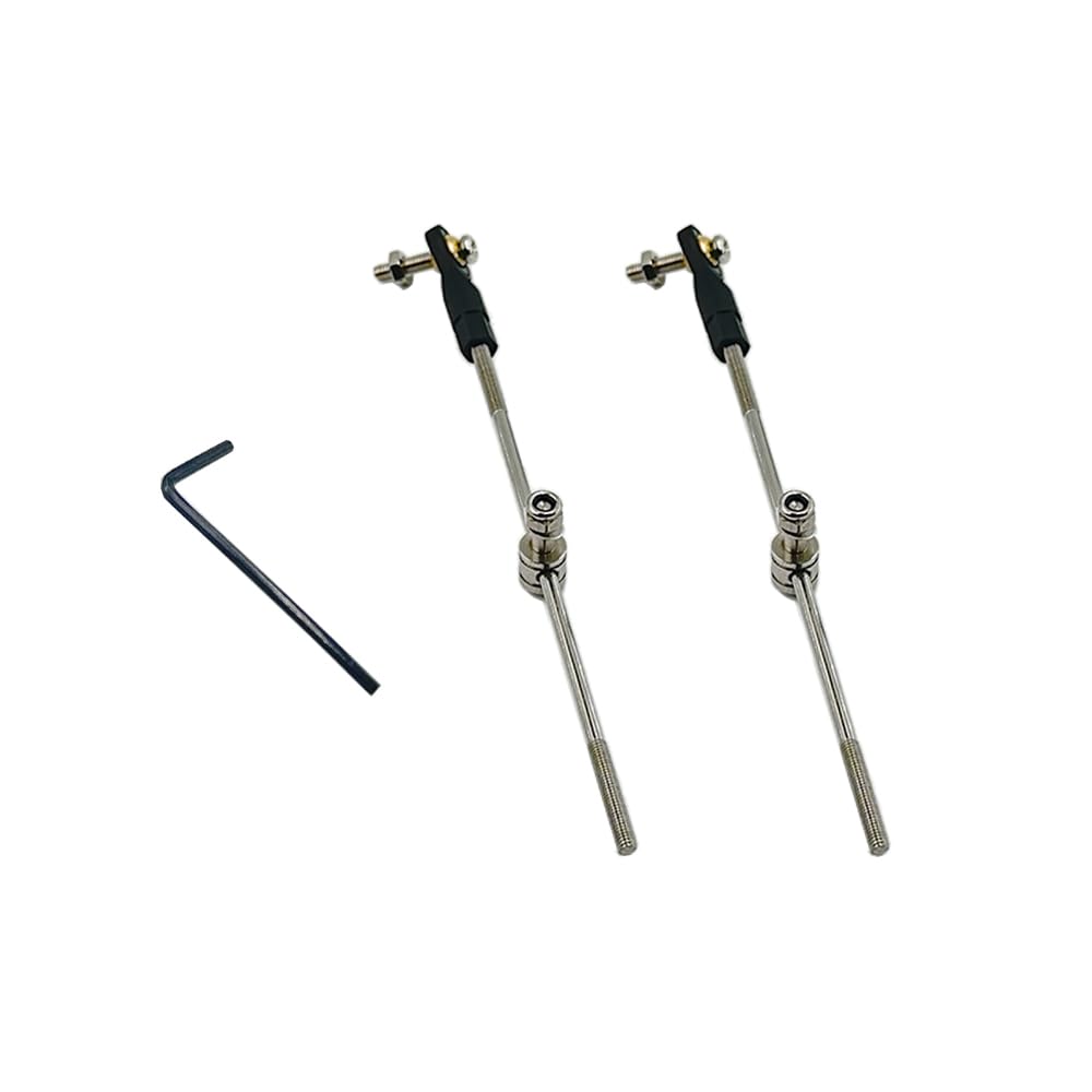 2PCS RC Boat Push Rod Kit Plastic Tie Rod Ends Ball