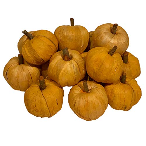 Artificial Small Pumpkins Decorating for Fall, Thanksgiving, Harvest Decor for Table Autumn Decorations for Home or Farmhouse Fall Decor (15 Small Pumpkins) - Thumbnail 5