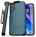 Encased iPhone 11 Belt Clip Holster Case (2019 Rebel Armor) Heavy Duty Protective Full Body Rugged Cover with Holder (Turquoise Blue)