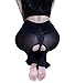 YiZYiF Women's Stretchy See Through Sheer Long Flare Pants Tight Leggings (X-Large(Waistline 20.5-36.0