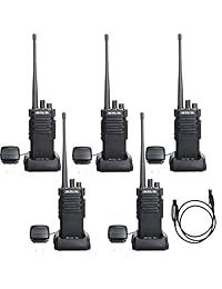 Retevis RT29 Radios de 2 vías Resistente al agua IP67 UHF 3200mAh Alarma de encriptación de seguridad VOX Walkie Talkie de alta potencia de largo alcance con audio super claro (paquete de 5)