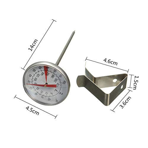 OKIl Clip On Metal Dial Food Thermometer Gauge -10-100℃ For Candle/Soap/ Jam Making DIY Tools Kit - Thumbnail 6