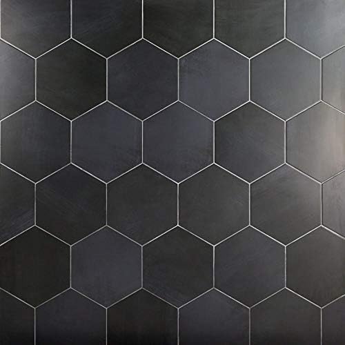 Langston Dark Gray 10" Hexagon Matte Porcelain Floor and Wall Tile (18