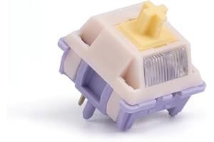 Metrickeys MMD Princess V4 Switch, 5Pin Pre-lubed Linear/Tactile RGB Switch for Custom Mechanical Keyboard(Tactile 60g,90PCS)