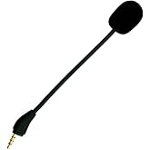 NewTH Replacement Game Mic Microphone for Wired Kingston HyperX Cloud III Gaming Headset, Detachable Mic Boom for PC PS5 PS4 Xbox Series X/S, 3.5 mm Jack