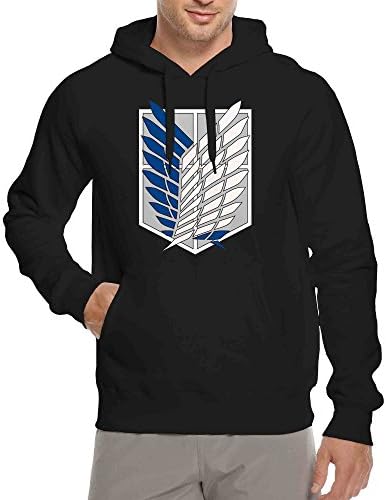 Attack On Titan Scouting Legion Hoodie Unisex Sweatshirt Black - M SB
