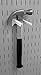 Wall Control 1-1/4in Handle Bracket Slotted Metal Pegboard Hook Pegboard and Slotted Tool Board - White
