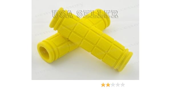 yellow handlebar grips