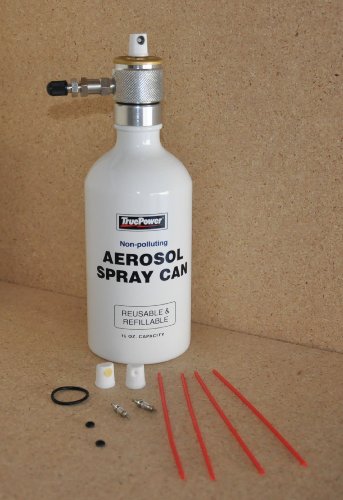 Gino Development 03-0828 Reusable Refillable Multipurpose Aerosol Spray Bottle and Spray Tip Set, 16 oz