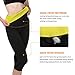 Gowhods Women's High Waist Slimming Sweat Sauna Pants Stitching Fabric Compression Hot Thermo Body Shaper Capri Leggings for Waist Training and Fat Burning