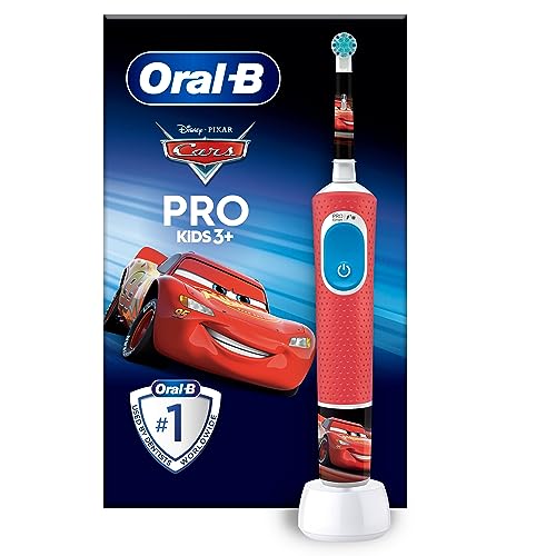 Oral-B Pro Kids 1 Manche Disney Cars, 1 Brossette Brosse À Dents Électrique, 3 Ans et Plus