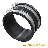 POWERTEC 70149   Dust Control Flex Cuff with Hose Clamps, 4-Inch