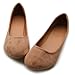 Ollio Womens Shoe Ballet Light Faux Suede Low Heels Flat