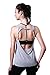 Queenie Ke Women's Yoga Shirts Sports Tops Super Soft Open Back Tank Size M Color Light Grey