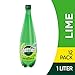 Perrier Lime Flavored Sparkling Water, 33.8 FL OZ, 1L Plastic Water Bottles (12 Count)