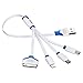 Vastar 2 Packs 4-in-1 USB Charging Cable Adapter, 3.3 Feet and 1 Feet Multiple Charging Cable Connector with Micro USB/Mini USB Ports for iPhone 6,5,4 and iPad 4,3,2,Air,Galaxy S4,S5,Nexus 5 and More