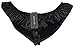 QinMi Lover Women's Black Metallic Micro Shorts, Black, Size Large/X-Large
