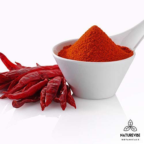 NATUREVIBE BOTANICALS ORGANIC RED CHILLI POWDER,4.97 OUNCES | CAPSICUM ANNUUM | NON GMO & GLUTEN FREE | ADDS FLAVOR AND SPICE…