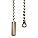 Beaded Pull Chain Extension with Connector for Ceiling Light Fan Chain, 1 Meter Length (2 Packs, Bronze)