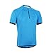 ARSUXEO Men's Cycling Jerseys Short Sleeves MTB Bike Shirt 635 Blue Size X-Large