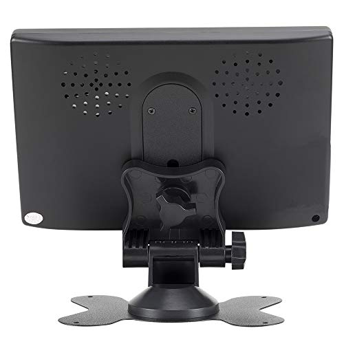 ATian 7 Inch Tft-LCD Car Monitor 2 Video Input Car Rearview Headrest Monitor DVD VCR Monitor with Remote and Stand & Support Rotating The Screen 800x480 RGB 8pin Connect