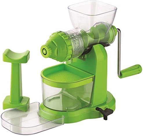 Machak Classic Unbreakble Fruits & Vegetable Juicer With Steel Handle & Vaccum Base (Green)