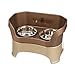Neater Feeder Deluxe Large Dog (Bronze) - The Mess Proof Elevated Bowls No Slip Non Tip Double Diner Stainless Steel Food Dish with Stand primary