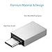 USB C to USB 3.0 Adapter USB C to A Male to Female Adapter, Compatible with MacBook 2018 2017 2016, Samsung Galaxy Note 8, Galaxy S8 S8+ S9, Google Pixel, Nexus, （Silver）