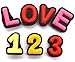 AUEAR, 36 Pcs Set of Letter Number Shoe Charm Clog Charms Alphabet Shoe Charms for Croc Shoes Wristband Bracelet