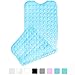 Yimobra Shower Mat Bathtub Mat Non Slip 40 x 16, Bath Mat for Tub Floor with Big Suction Cups and Drain Holes, Machine Washable Shower Mats for Inside Shower, Phthalate Latex Free, Clear Blue