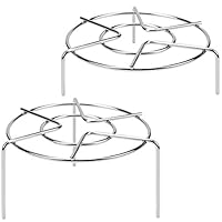 3 15/16" & 1 3/4" Tall Trivet Rack Stand, Heavy Duty Stainless Steel Multifunction Basket, Pressure Cooker Steam Rack