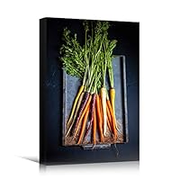 Canvas Wall Art Vegetables Farmhouse/Country Food Fun Kitchen Multicolor Photography Spices - 12x18 inches