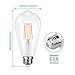 Antique LED Bulb, SHINE HAI 4W (40W Equivalent) ST64 Vintage Edison Light Bulb LED Lighting, 470 Lumen Warm White 2700K E26 Base, Pack of 12