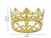 POKERGODZ Vintage Mini Princess Crown Cake Topper Small Wedding Birthday Party Decoration (Gold)