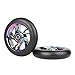Kutrick Complete 2pcs 110mm Pro Stunt Scooter Replacement Wheels with ABEC-11 Bearing -Neo Chrome
